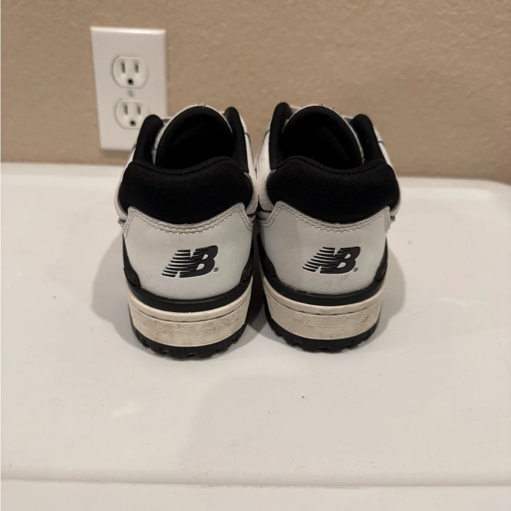 New Balance 550 White and Black Sneakers